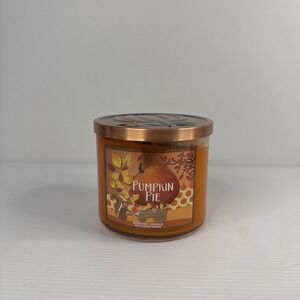 Bath & Body Works PUMPKIN PIE ~ Large 3-Wick Scented Candle ~ 14.5 oz